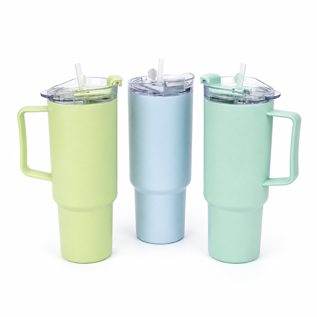 Toony Tumbler with Handle & 2-Way Sip Straw Lid - 1800 mL