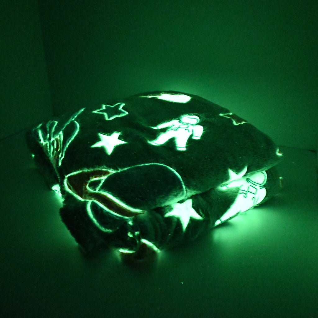 Magic Glow-in-the-Dark Blanket – 6x6 ft Soft Kids Blanket (Multiple Designs)