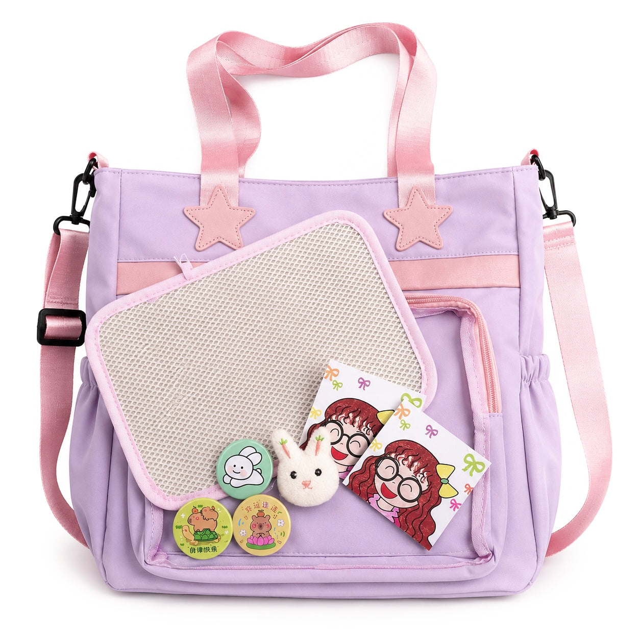 Kawaii Pastel Tote College Bag | Cute Shoulder Bag