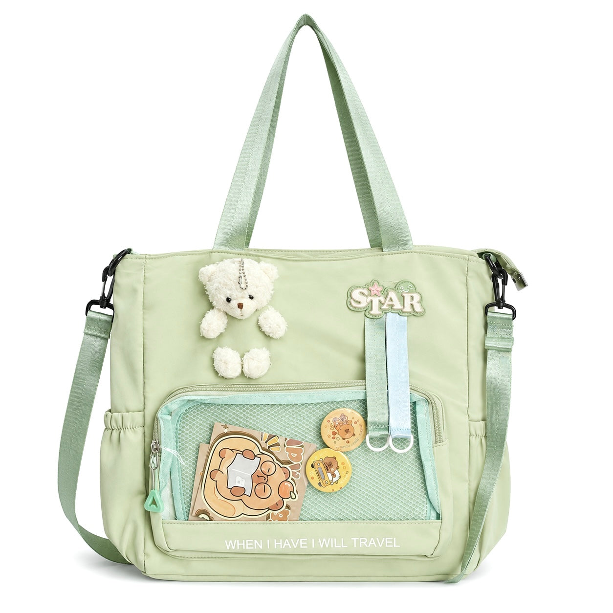 Kawaii Pastel Tote College Bag | Cute Shoulder Bag