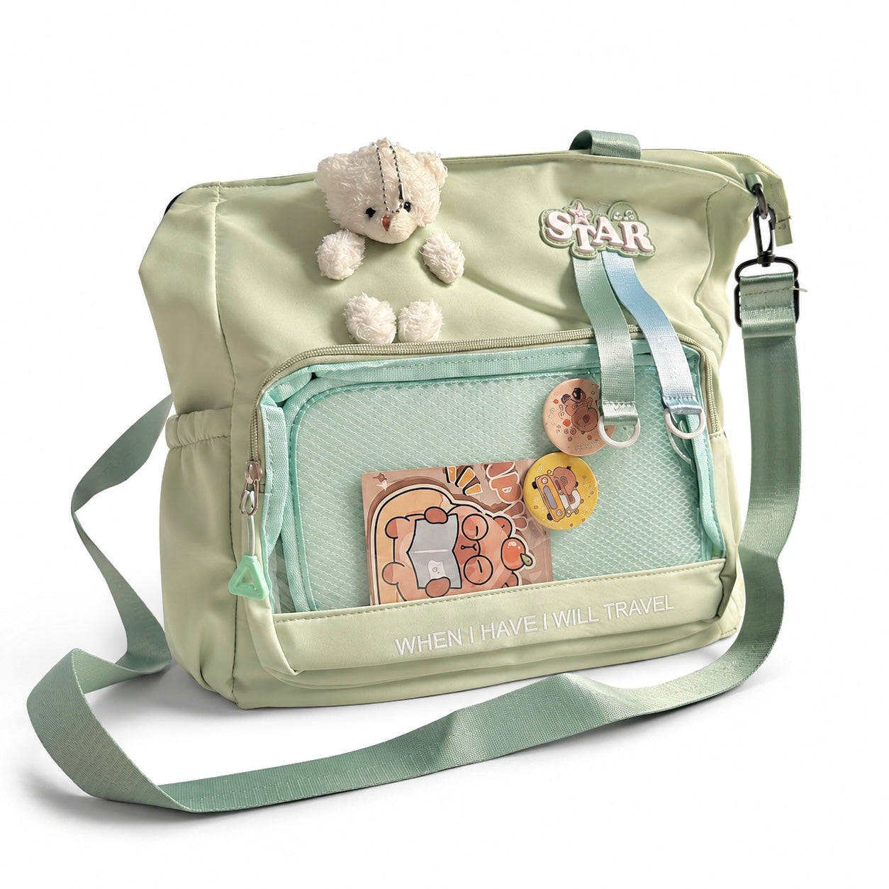 Kawaii Pastel Tote College Bag | Cute Shoulder Bag