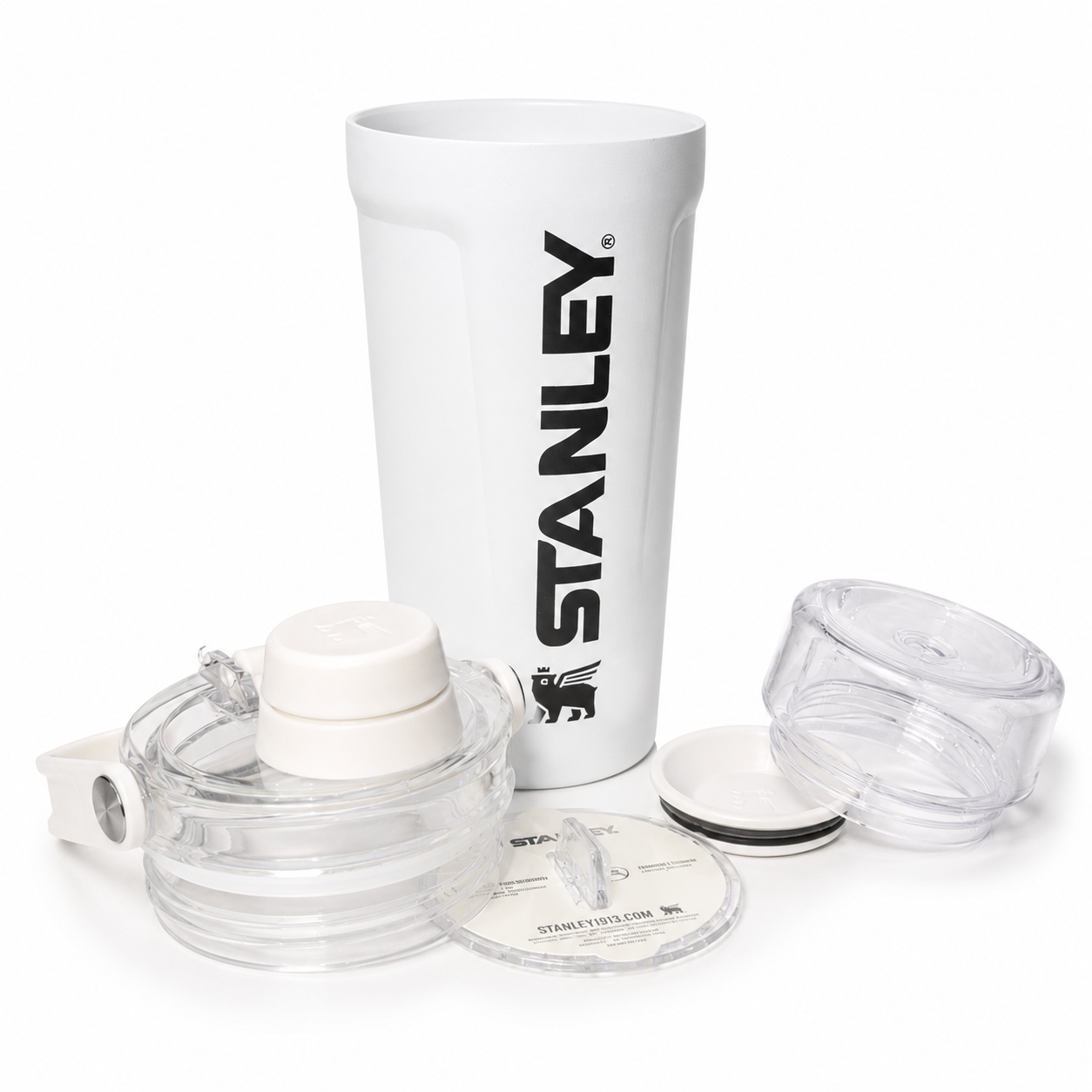 Stanley 30oz Stainless Steel Protein Shaker Bottle with Storage Compartment & Mixing Grid
