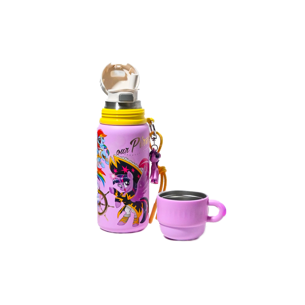 My Little Pony Pirate Stainless Steel Water Bottle with Cup Cap (500 ml)