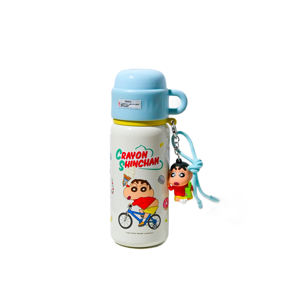 Crayon Shinchan Bottle with Cup Lid & Keychain (500 ml)