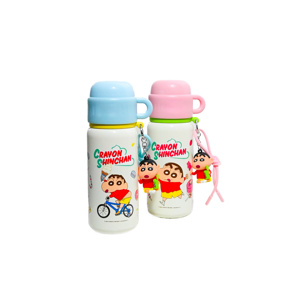 Crayon Shinchan Bottle with Cup Lid & Keychain (500 ml)