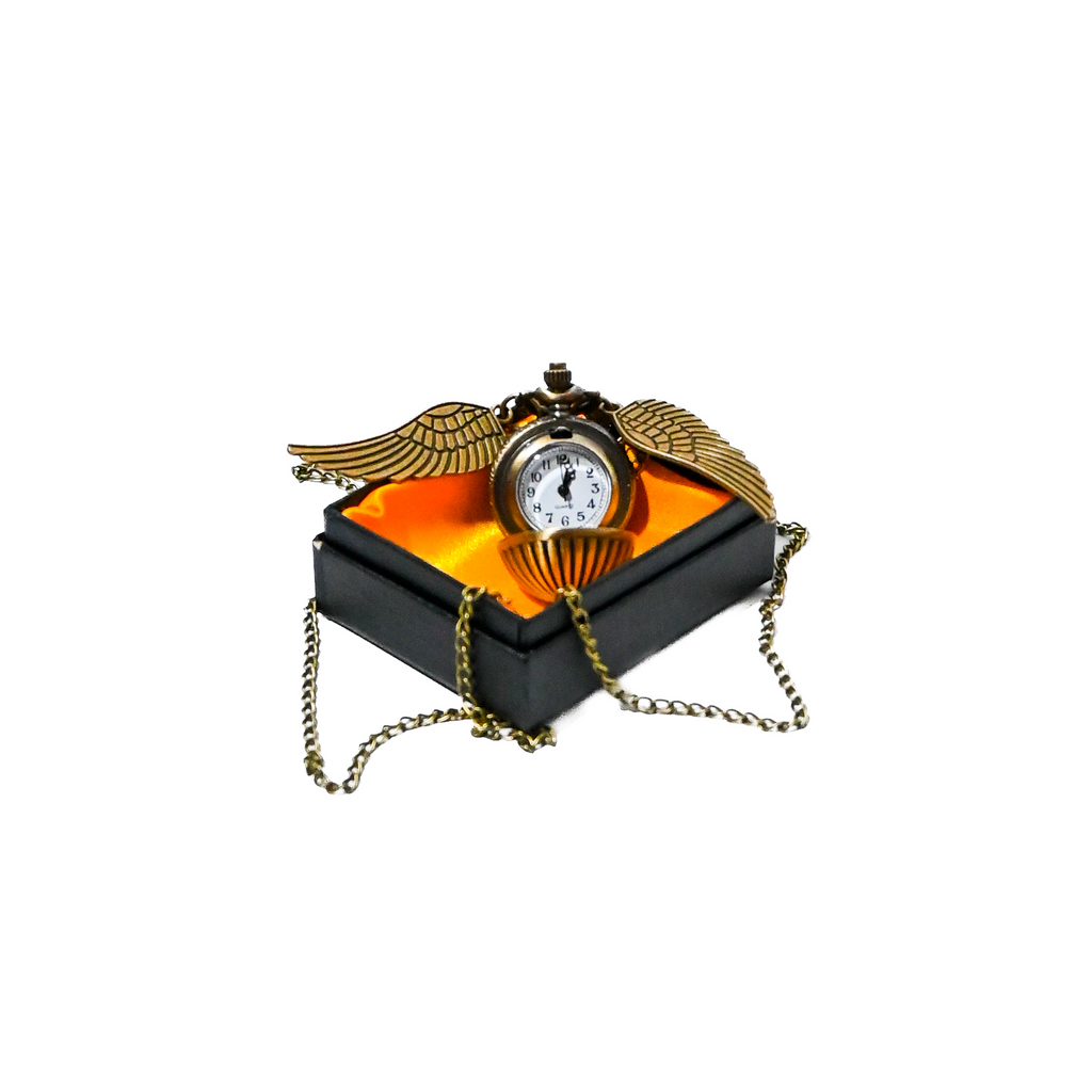 Harry Potter Golden Ball Pocket Watch Necklace – Flying Snitch Style