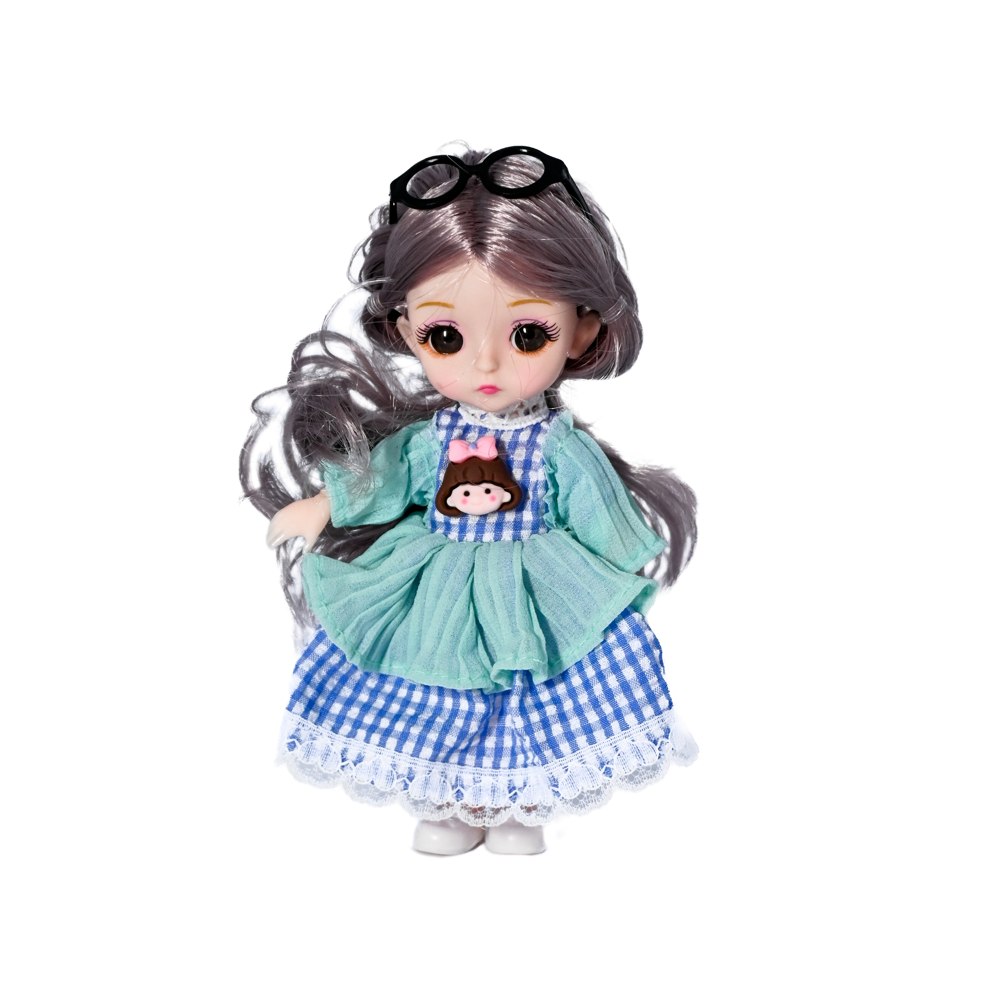 Fashion Girls Premium Doll with Movable Joints – 18-20cm Cute Dress-Up Doll (Gift Box Pack)