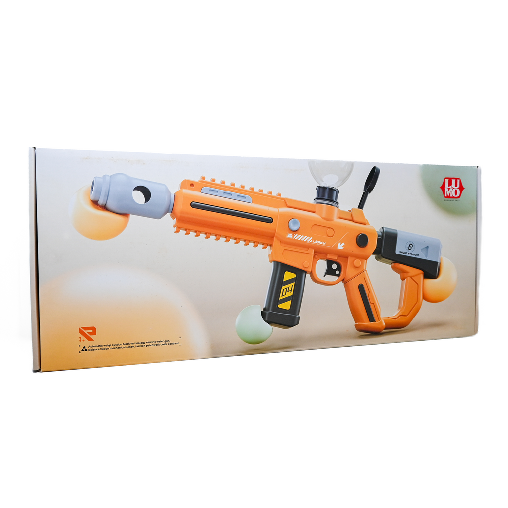 Long Range Burst Shot Water Gun 40cm with Silencer & Bottle Connector – High Pressure Blaster