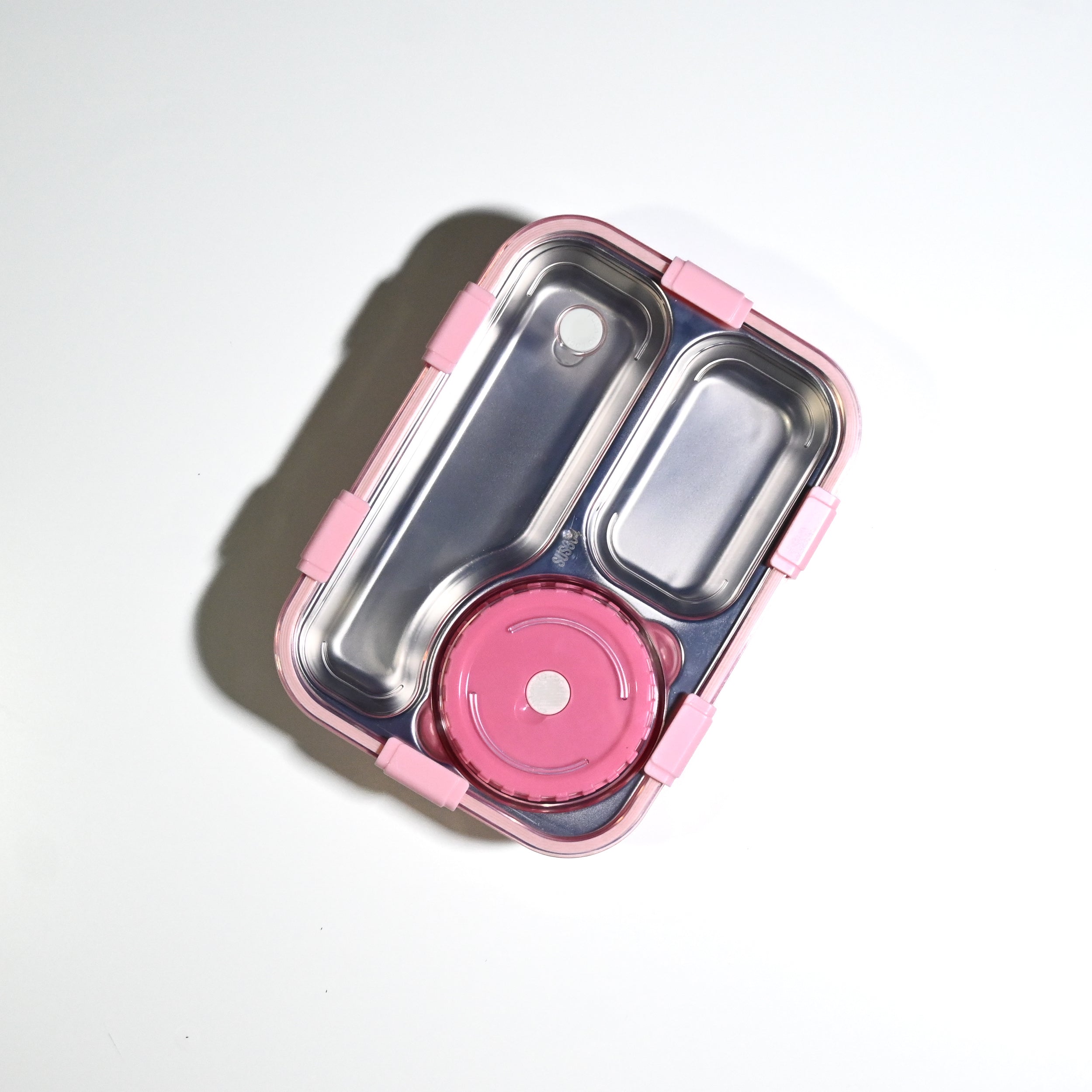 Leak-Proof Bento Lunch Box with Utensils & Detachable Stainless Steel Tray