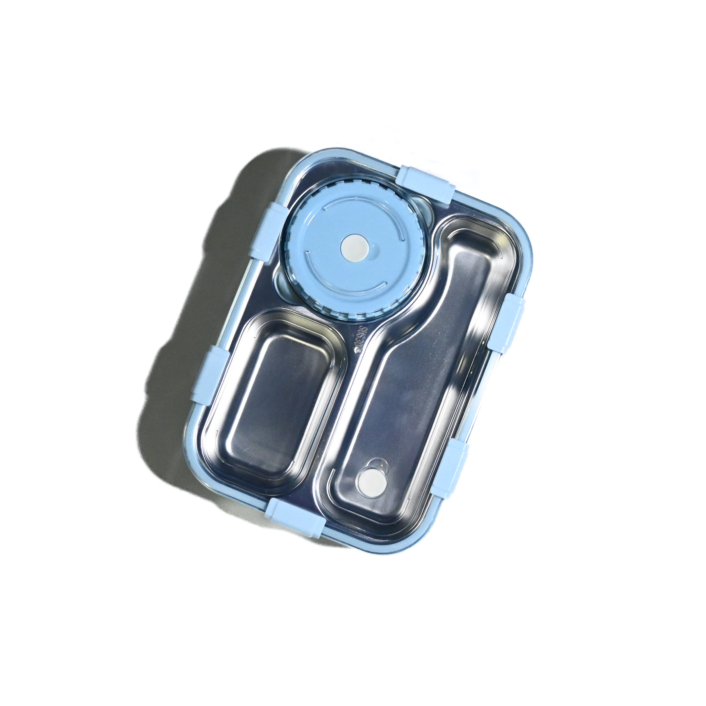 Leak-Proof Bento Lunch Box with Utensils & Detachable Stainless Steel Tray