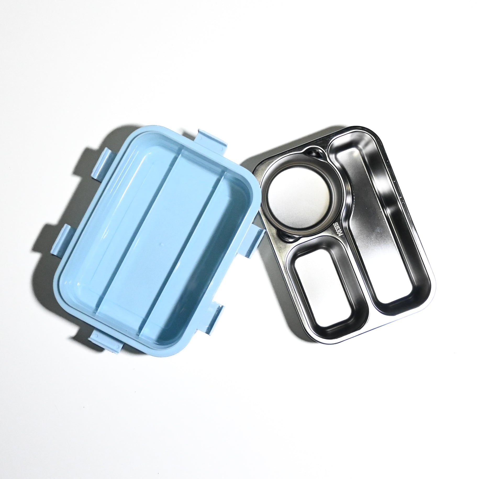 Leak-Proof Bento Lunch Box with Utensils & Detachable Stainless Steel Tray