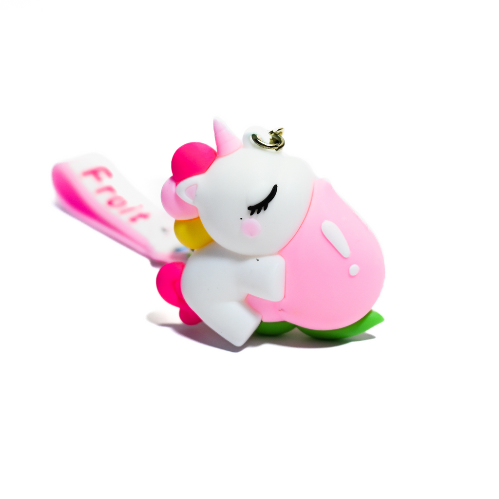 Fruit & Unicorn Keychains – Adorable Cartoon Charms