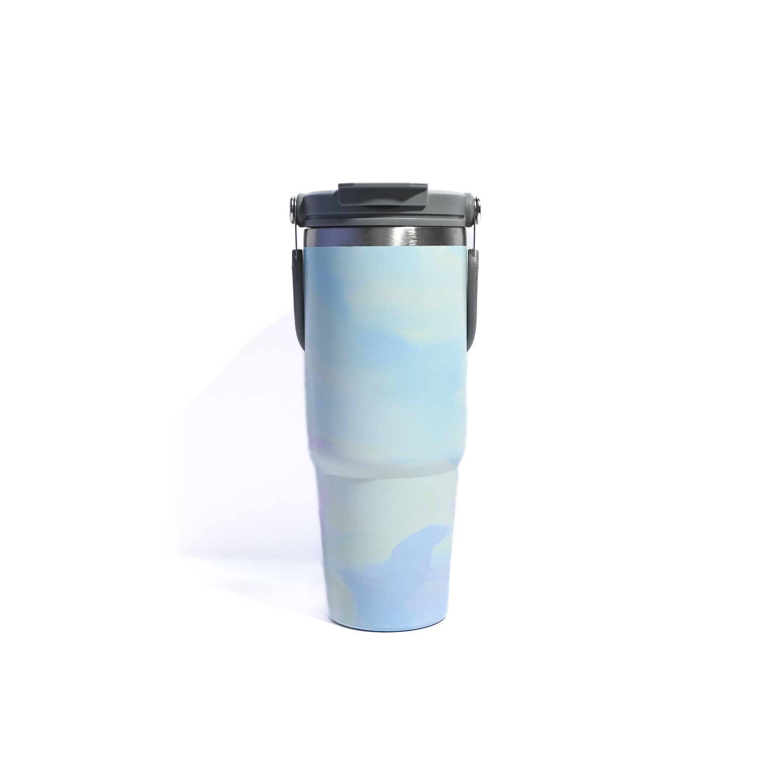 Marble Design Insulated Tumbler with Handle – 887ml