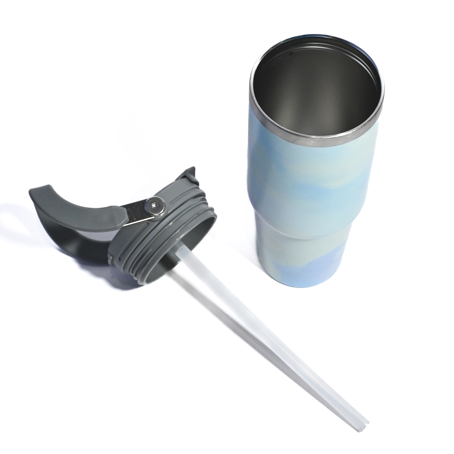 Marble Design Insulated Tumbler with Handle – 887ml