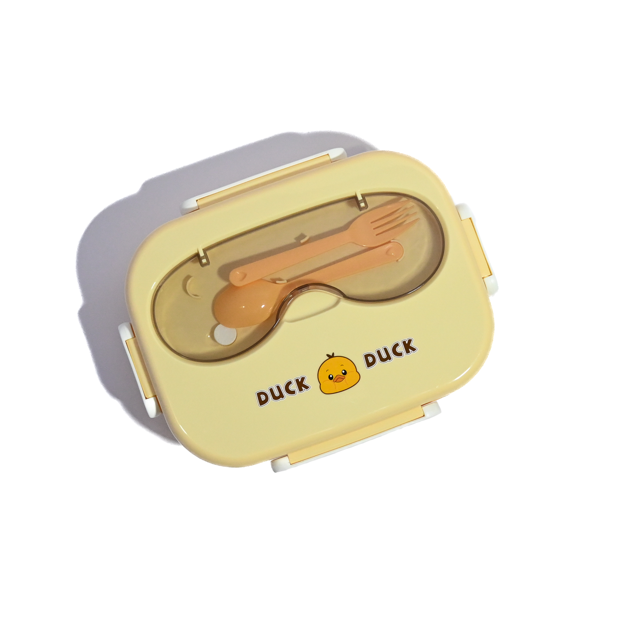 Cute Bento Lunch Box with Compartments & Cutlery – 1400ml, Portable, Leakproof