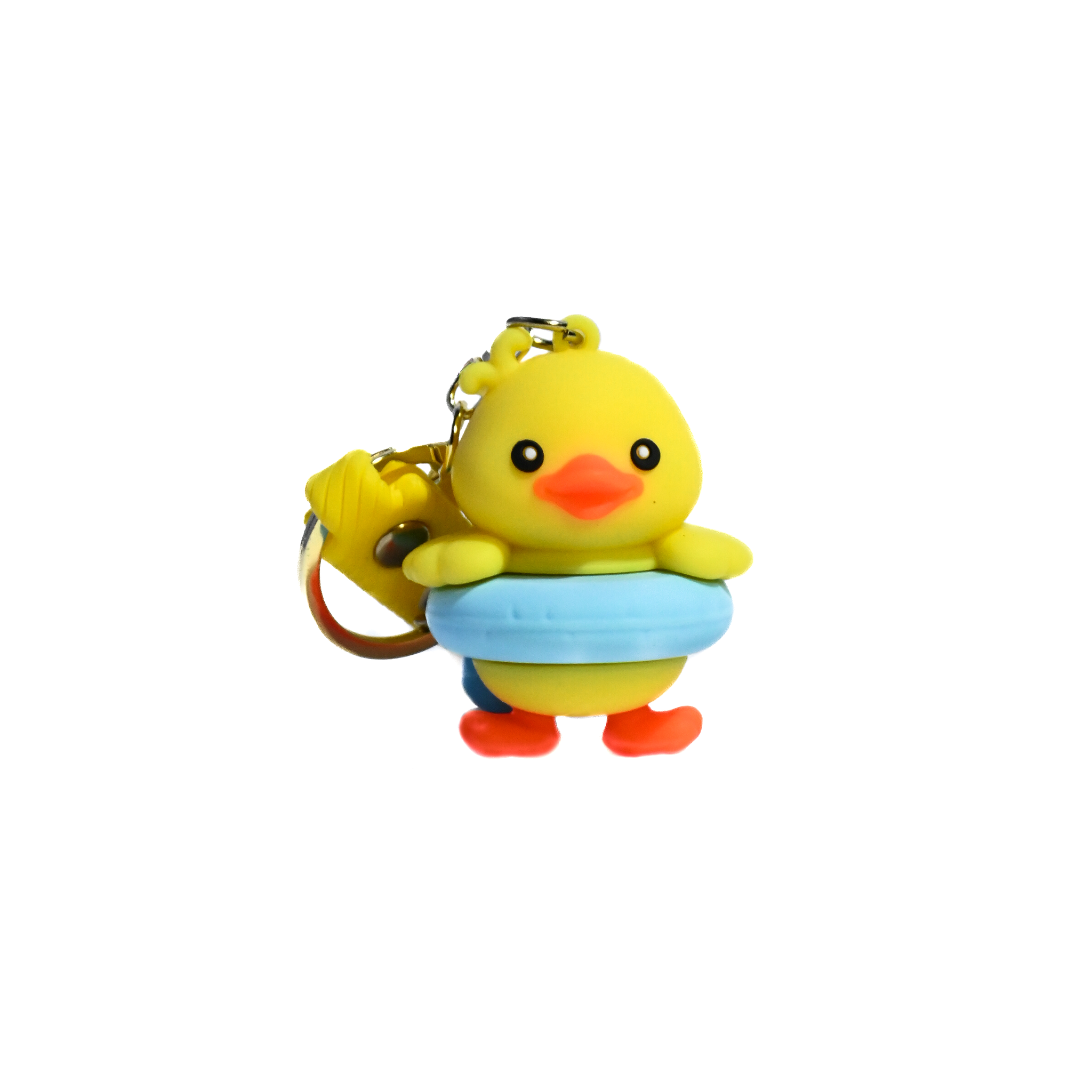 Cute Animal Keychain Set – Duck & Bunny Design