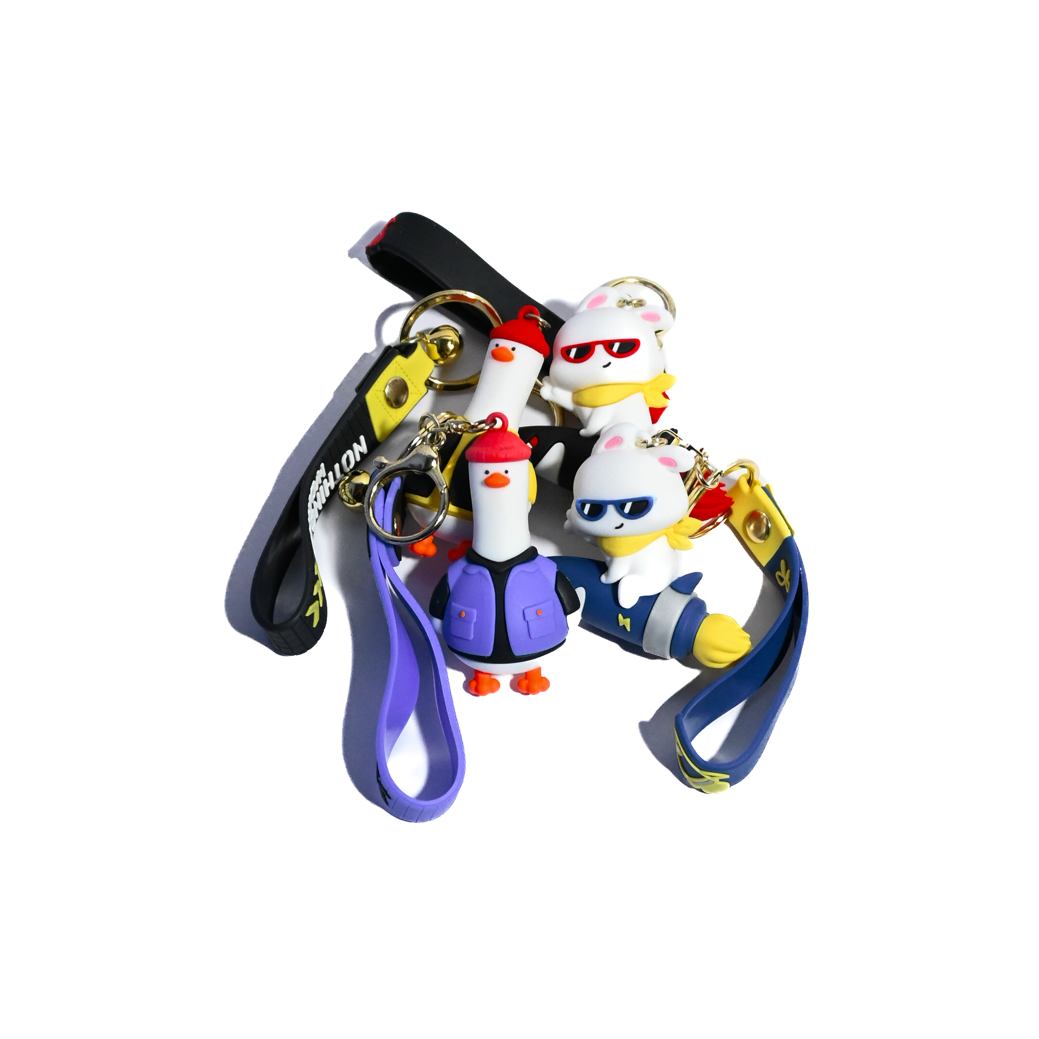 Cool Animal Character Keychains – Fun Cartoon PVC Charms