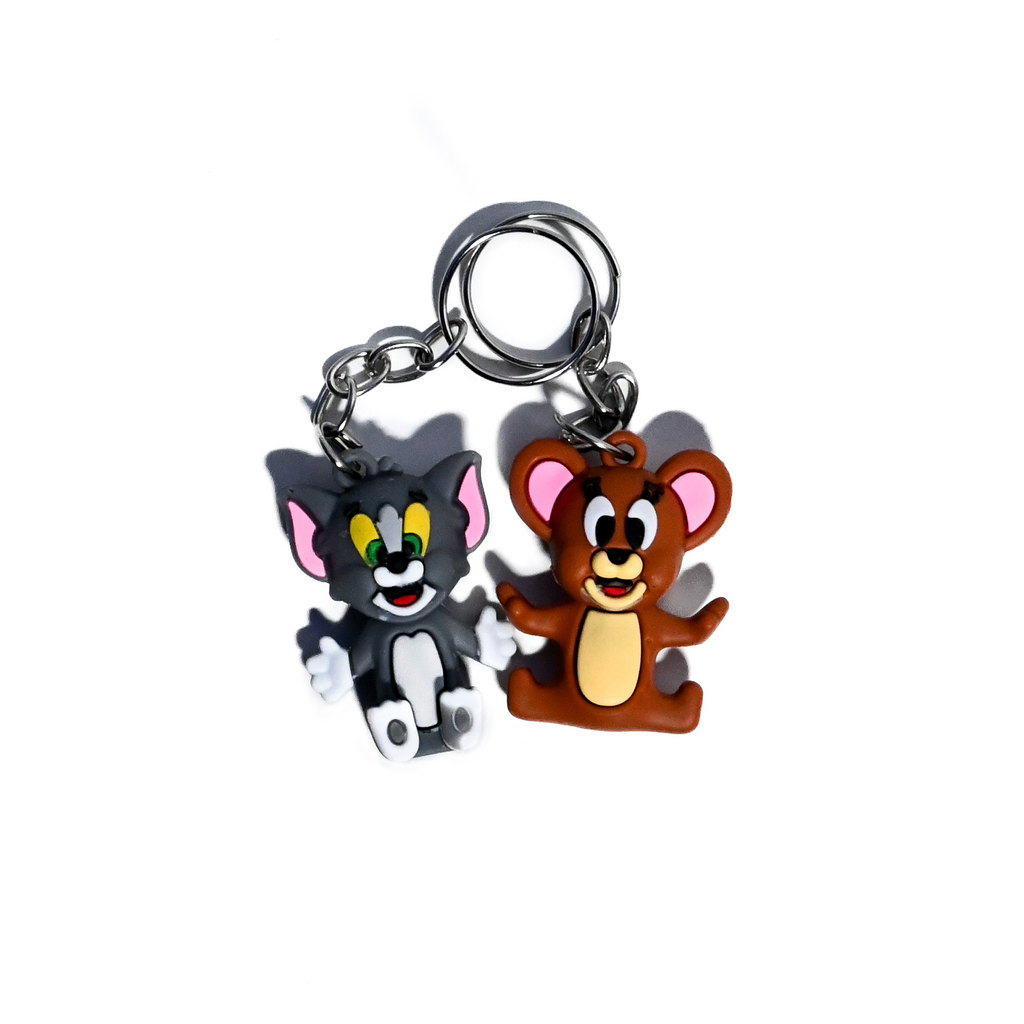 Cute Tom & Jerry-Inspired Double Keychain