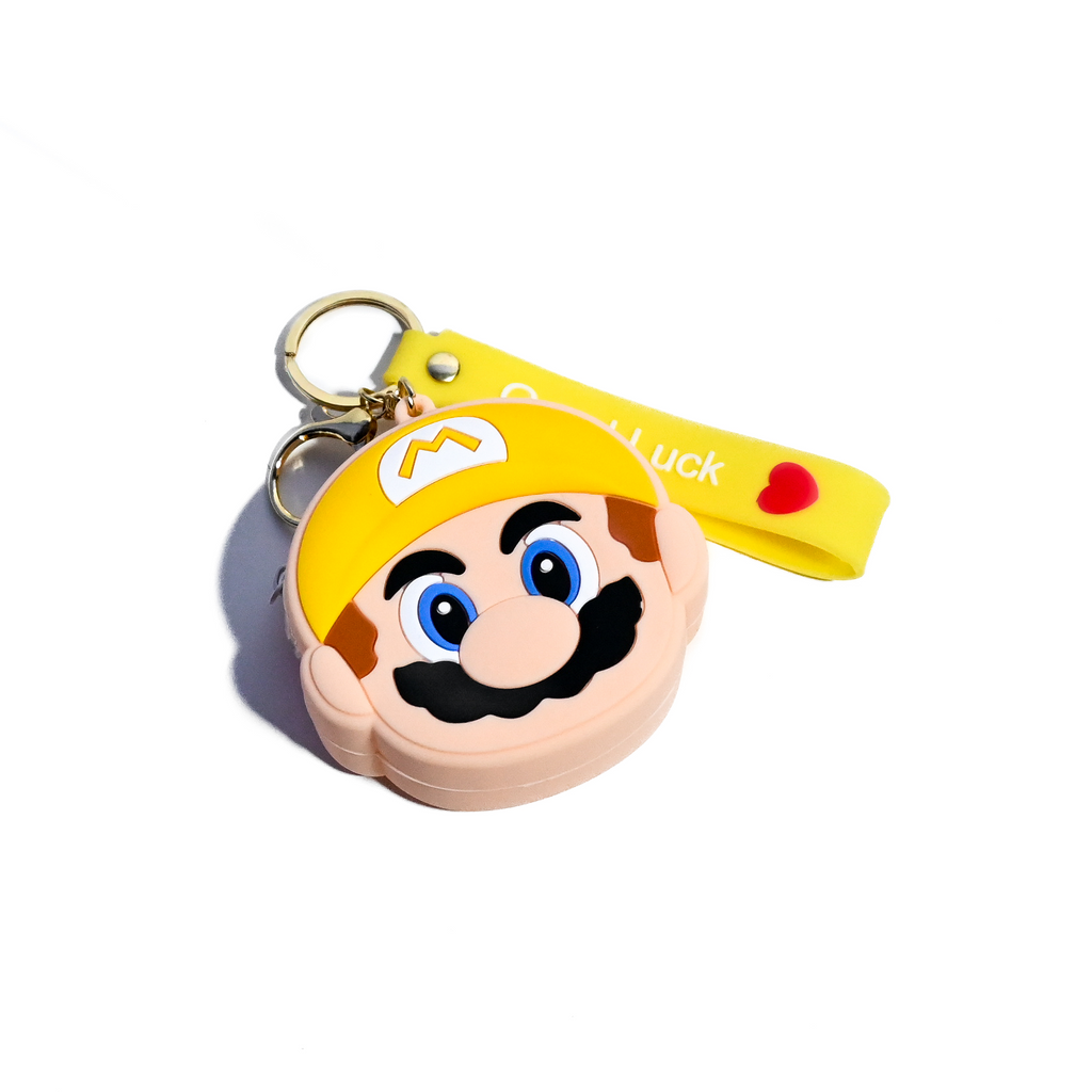 Cute Cartoon Character Coin Pouch Keychain | Mario, Kitty, Bunny & More – Soft Silicone Mini Wallet