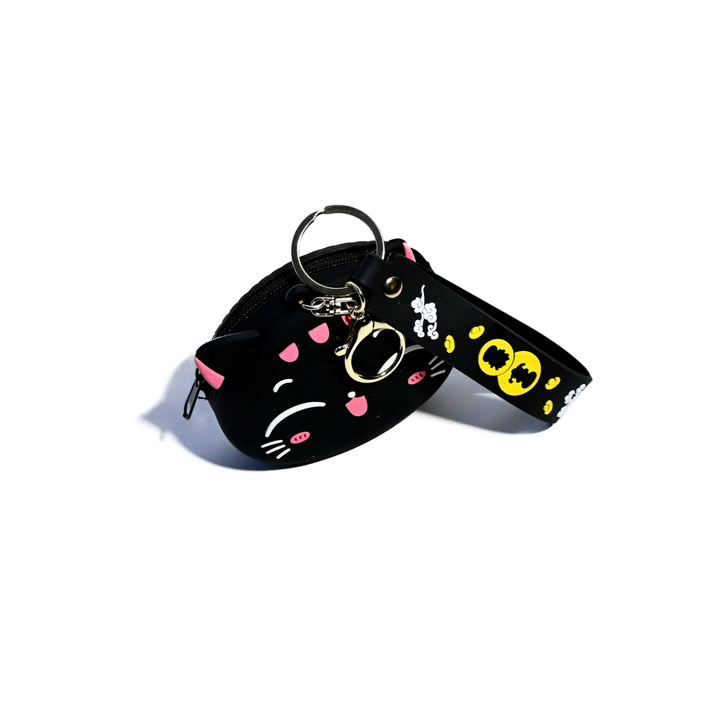 Cute Cartoon Character Coin Pouch Keychain | Mario, Kitty, Bunny & More – Soft Silicone Mini Wallet