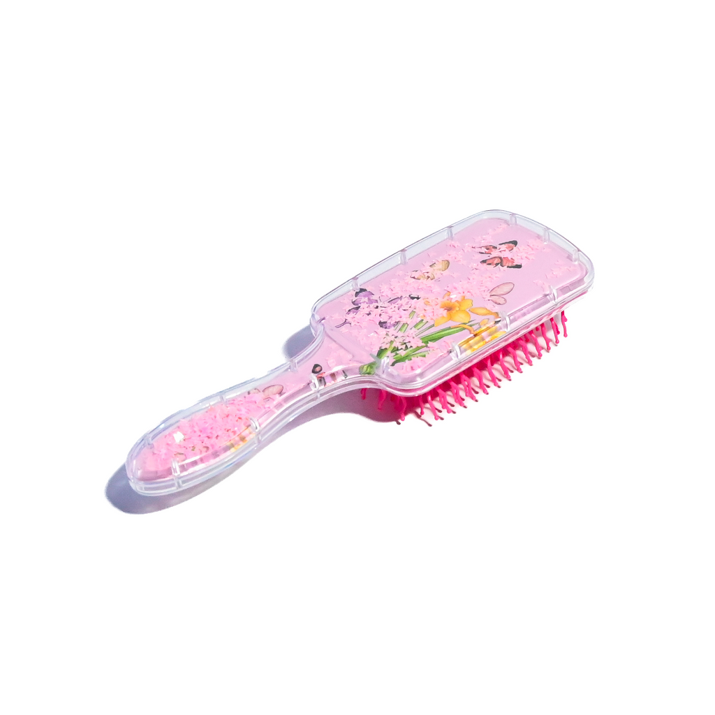 Butterfly Glitter Hair Brush – Assorted Colours