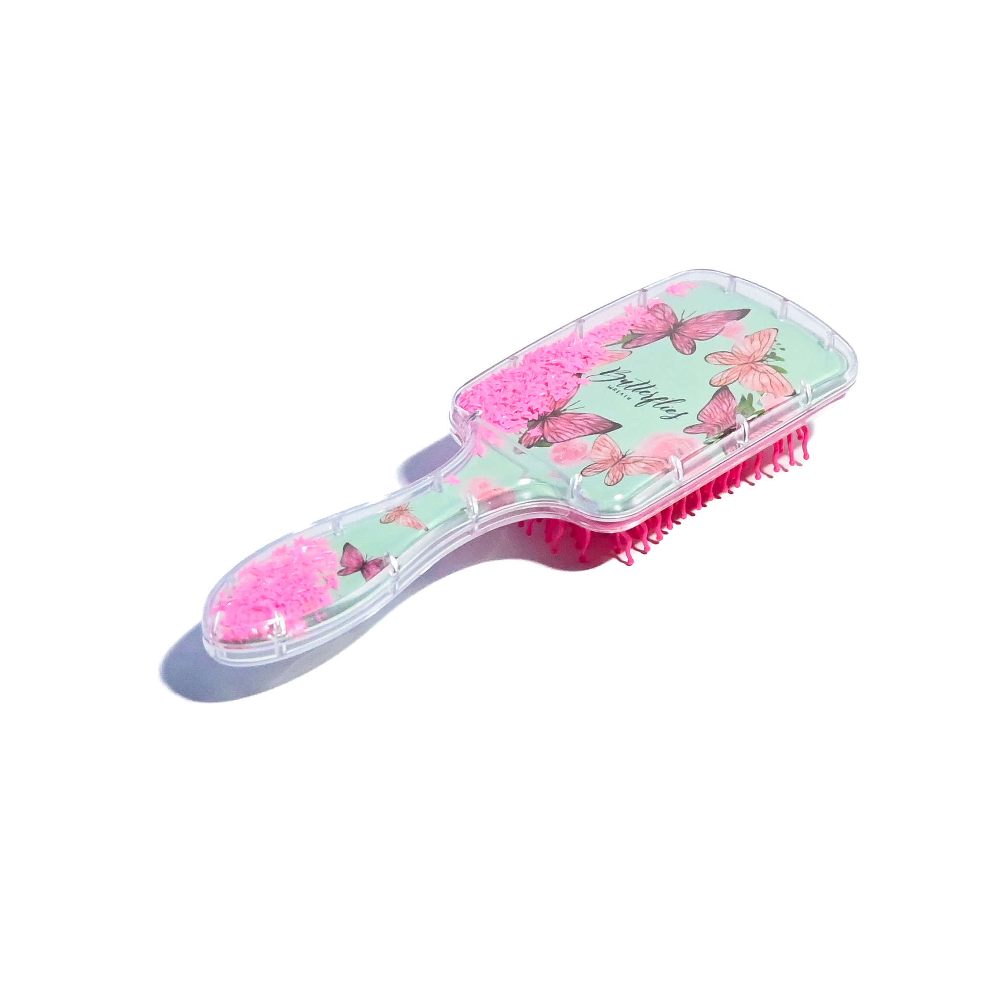 Butterfly Glitter Hair Brush – Assorted Colours