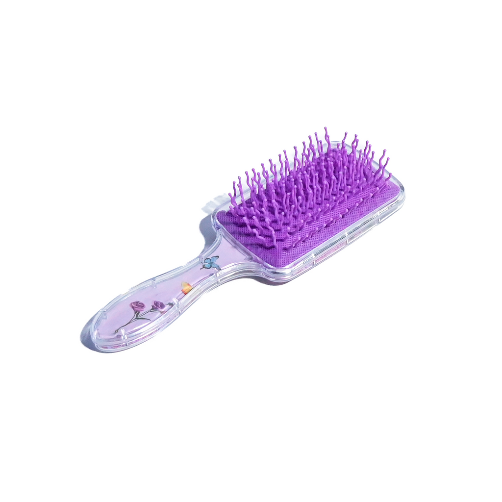 Butterfly Glitter Hair Brush – Assorted Colours