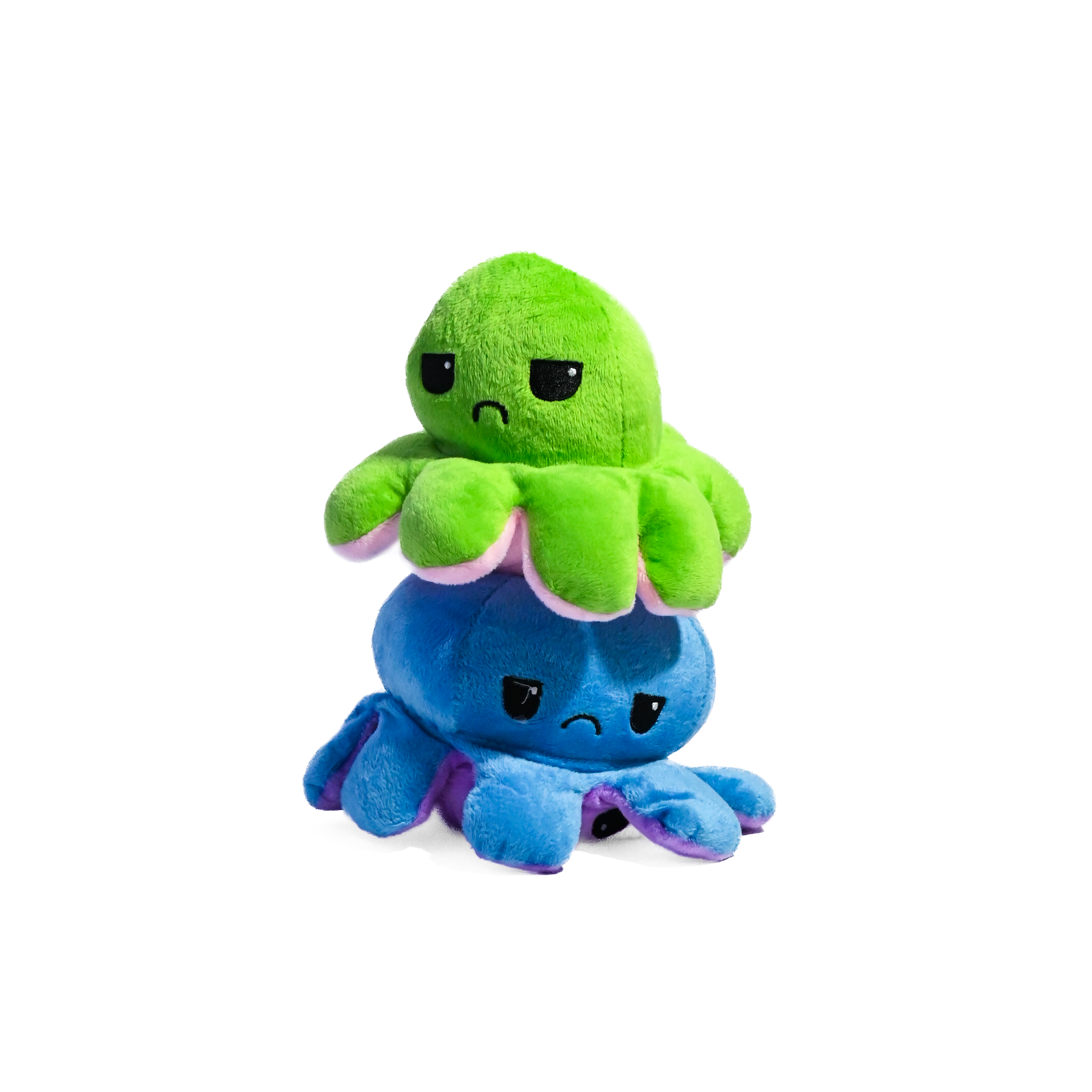 Reversible Mood Octopus Plush – 3.5 Inch Soft Two-Sided Toy