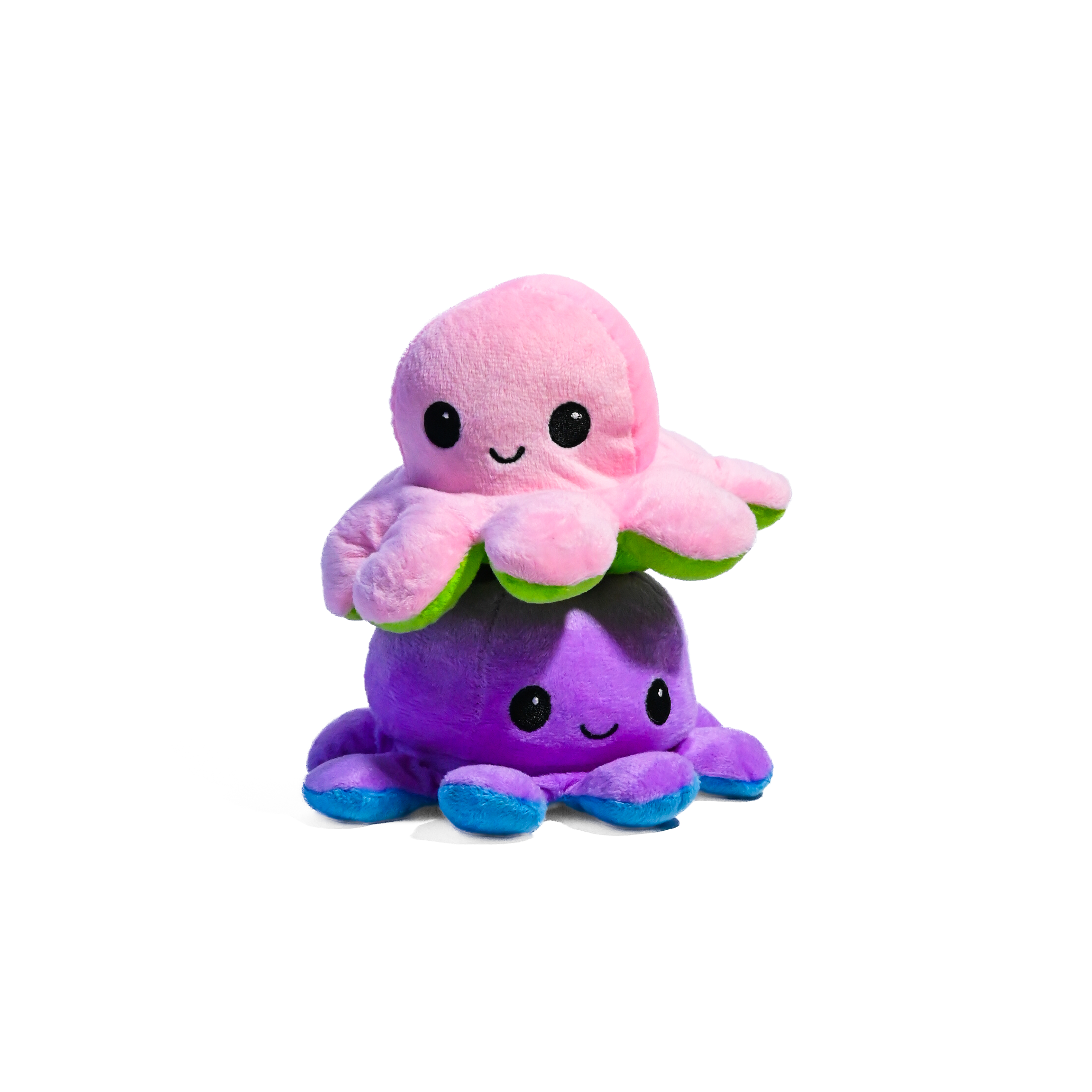 Reversible Mood Octopus Plush – 3.5 Inch Soft Two-Sided Toy