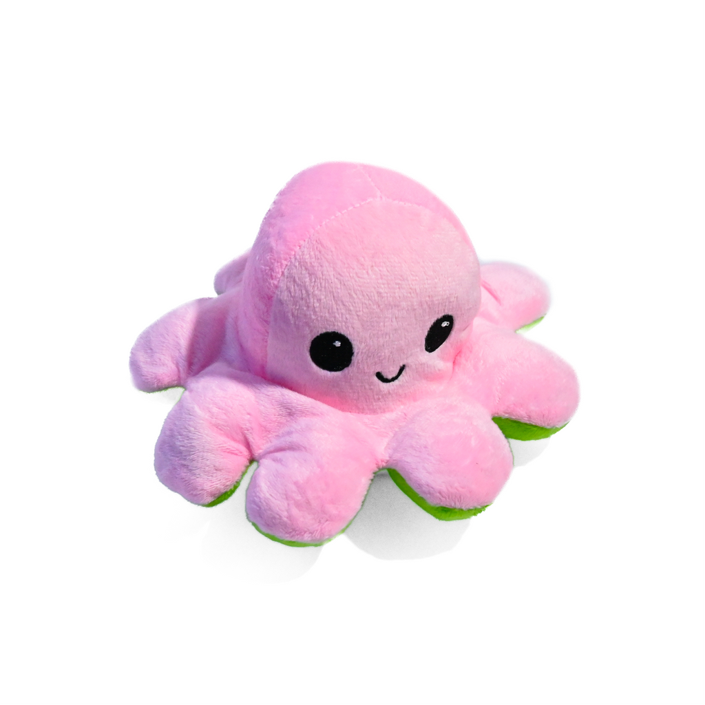 Reversible Mood Octopus Plush – 3.5 Inch Soft Two-Sided Toy