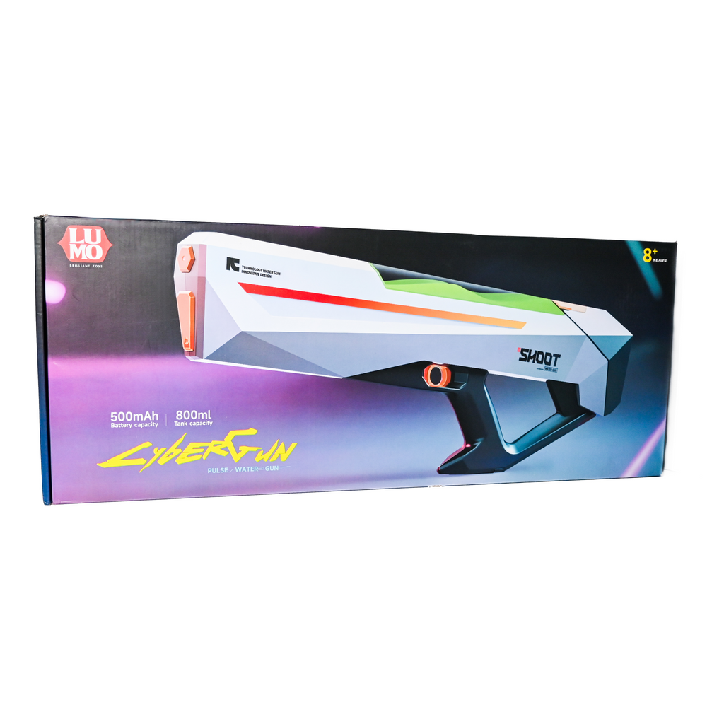 Electric Automatic Water Gun Blaster – Long Range Burst Shot | 800ml High Capacity Water Shooter (60cm)