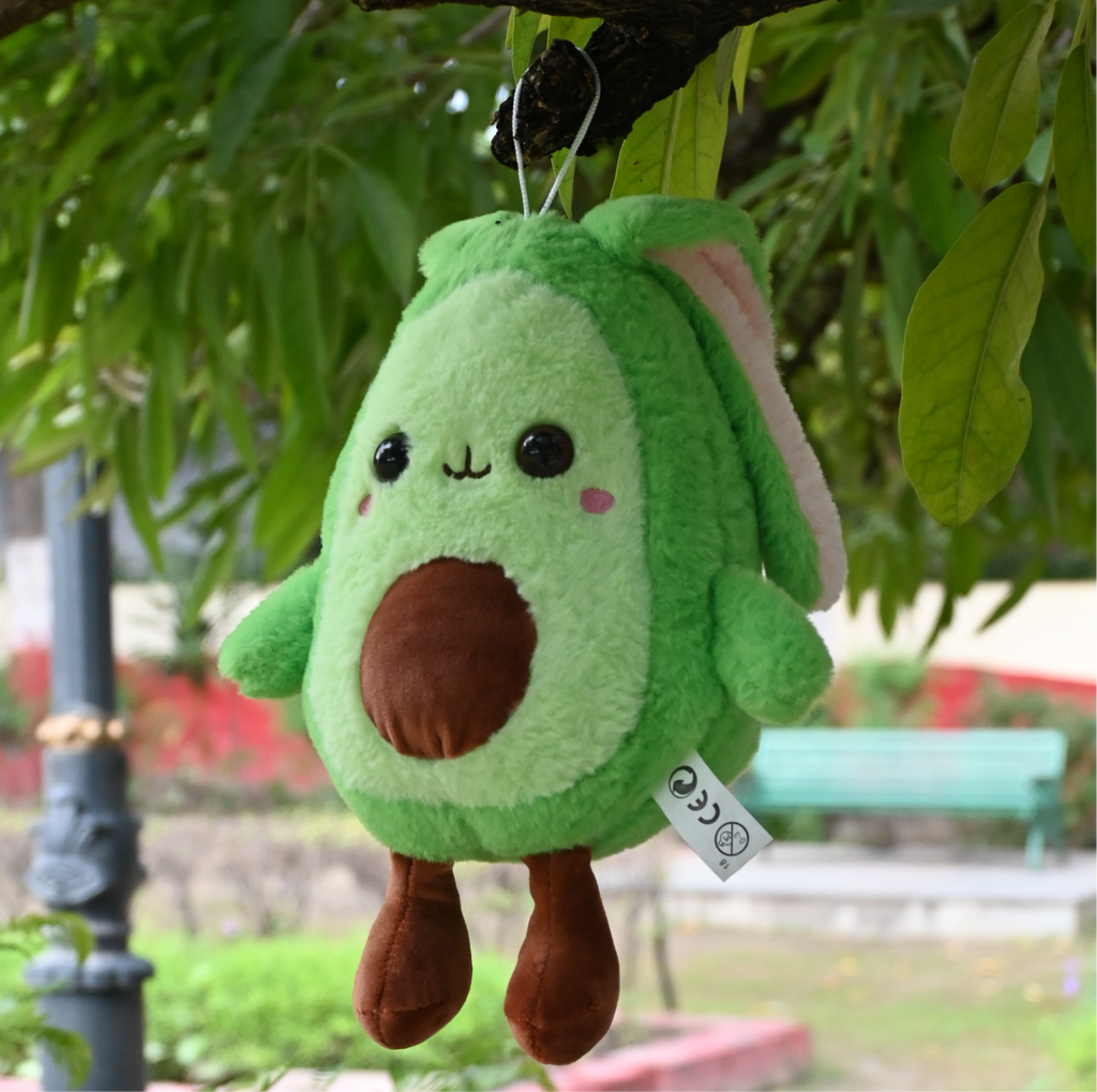 Cute Green Avocado Bunny Plush Toy – 10 Inch Standing Height | Soft & Cuddly