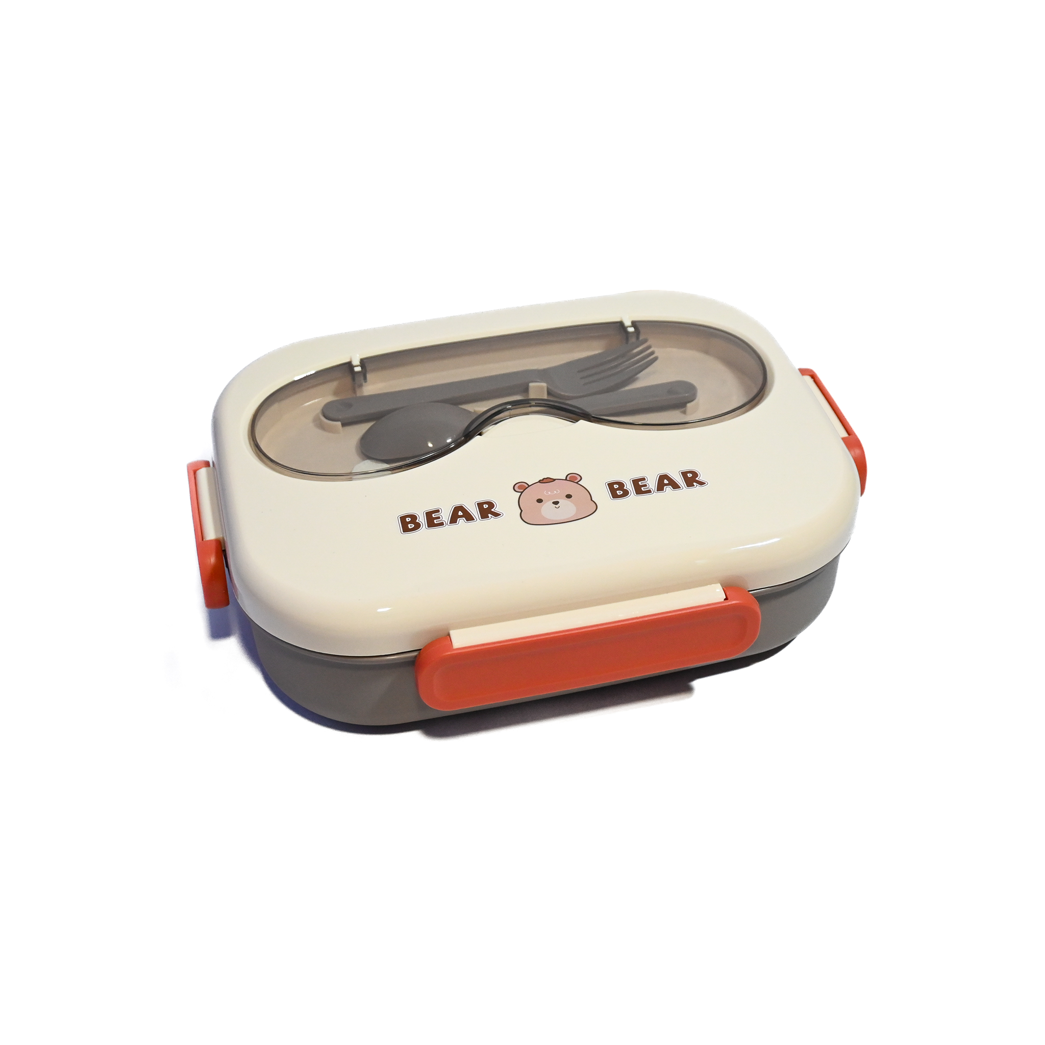 Cute Bento Lunch Box with Compartments & Cutlery – 1400ml, Portable, Leakproof