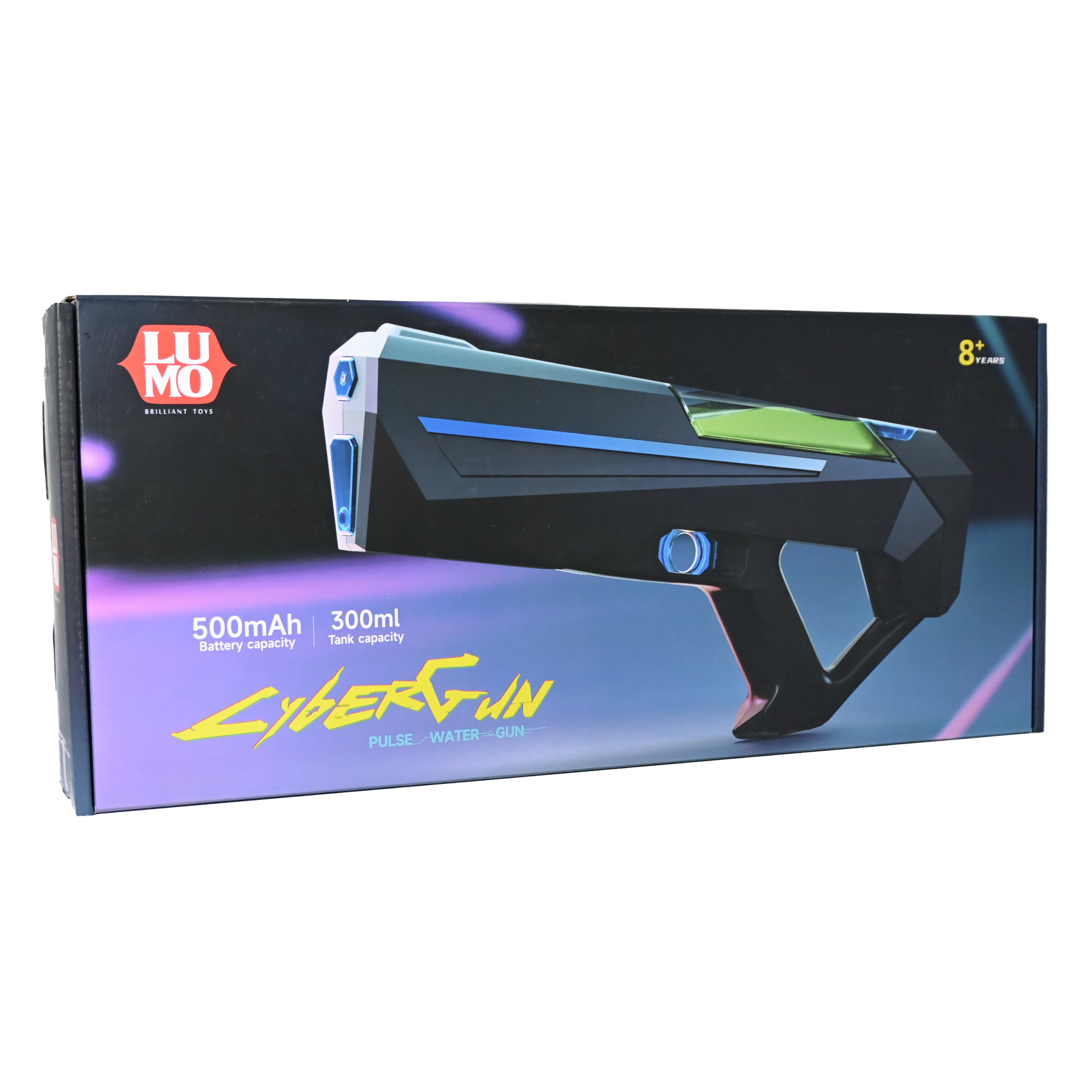 CyberGun Electric Water Blaster – 300ML Automatic Long Range Burst Water Gun (40cm)