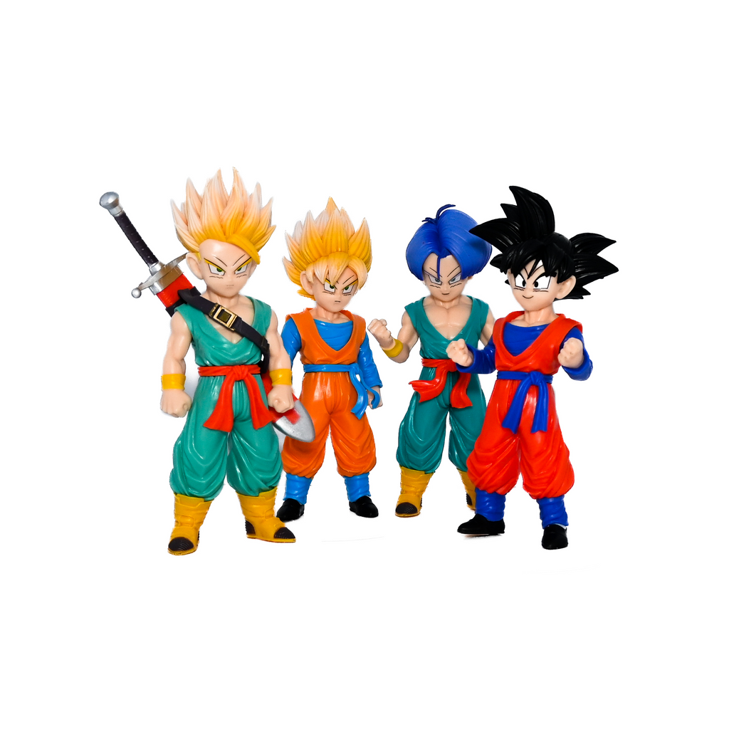 Dragon Ball Z Anime Action Figure – Goku, Gohan & Trunks Collectible Figures (18–22 cm)