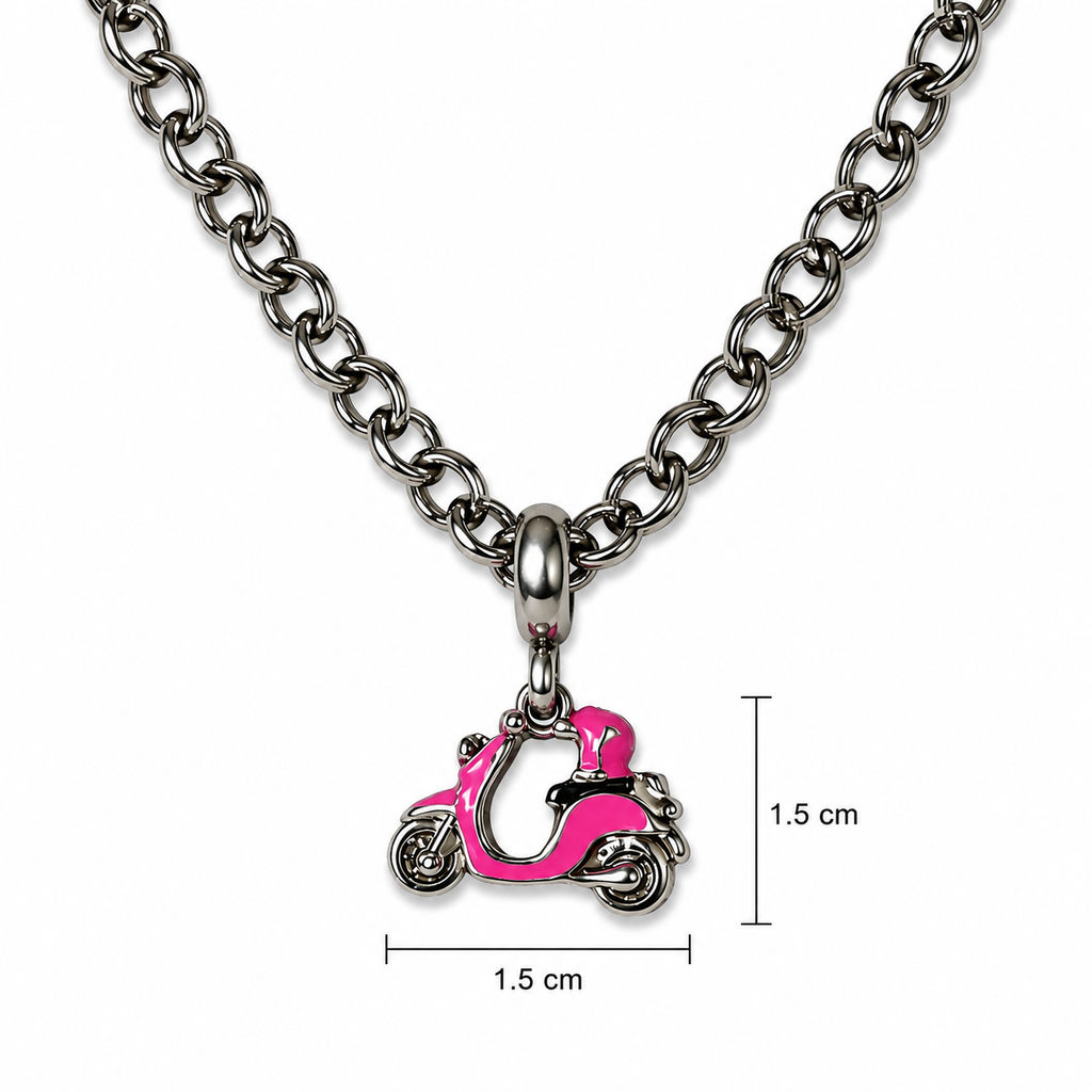 Alex and Ani x Hot Wheels® Edition Couple
Pendant Necklace Set - Scooter & Motorcycle |
60cm Chain