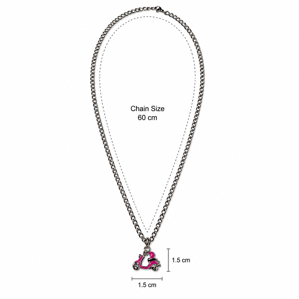 Alex and Ani x Hot Wheels® Edition Couple
Pendant Necklace Set - Scooter & Motorcycle |
60cm Chain