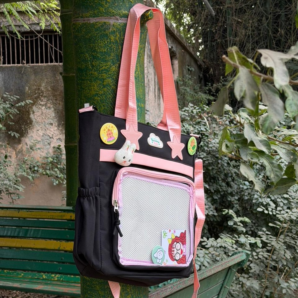 Kawaii Pastel Tote College Bag | Cute Shoulder Bag