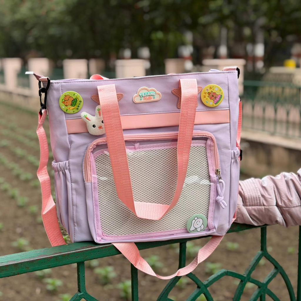 Kawaii Pastel Tote College Bag | Cute Shoulder Bag