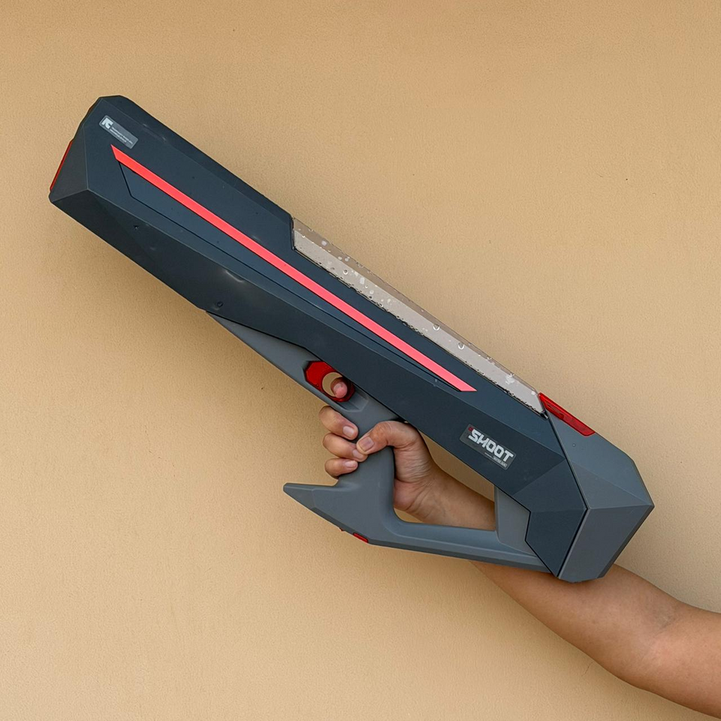Electric Automatic Water Gun Blaster – Long Range Burst Shot | 800ml High Capacity Water Shooter (60cm)